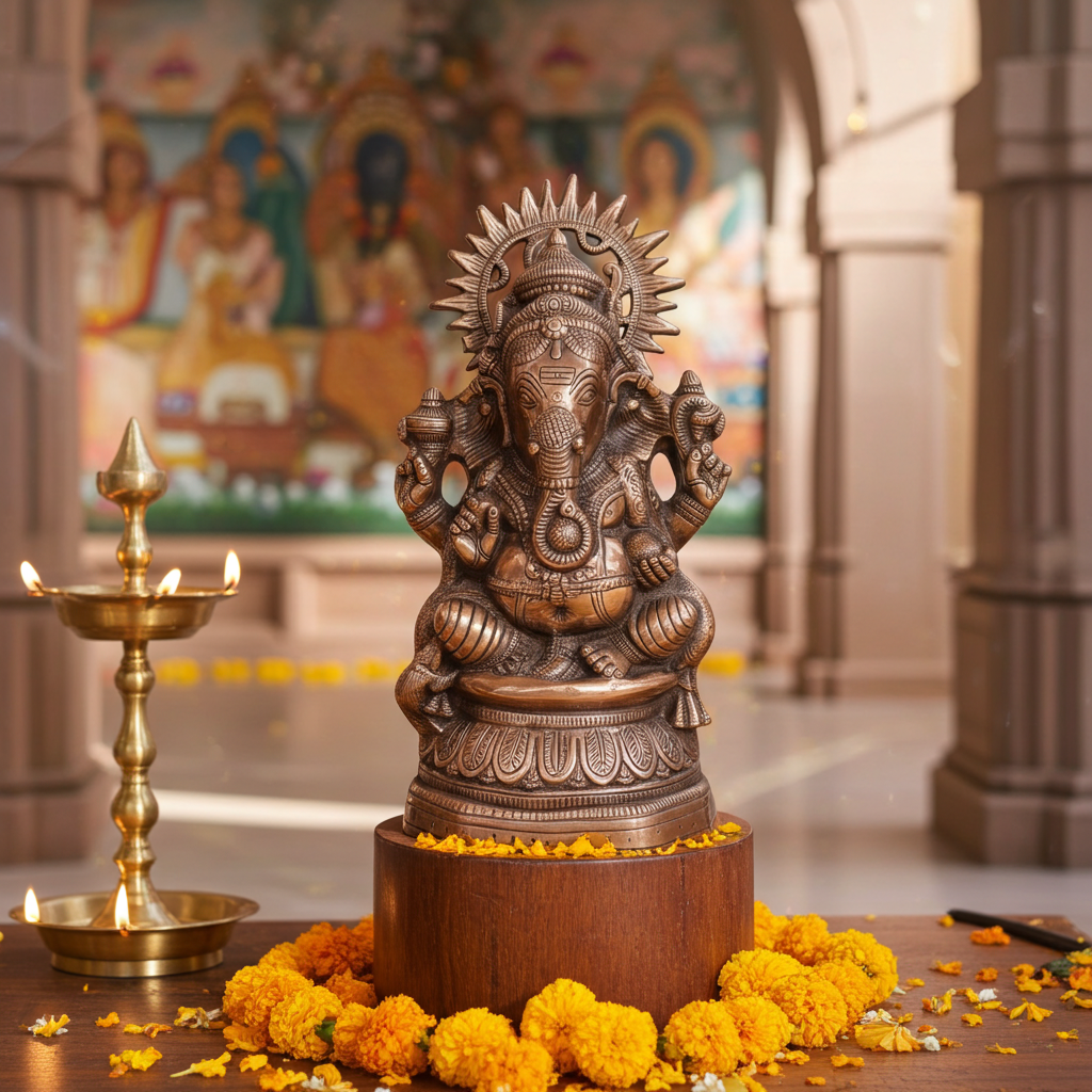Lord Ganesha Bronze Idol