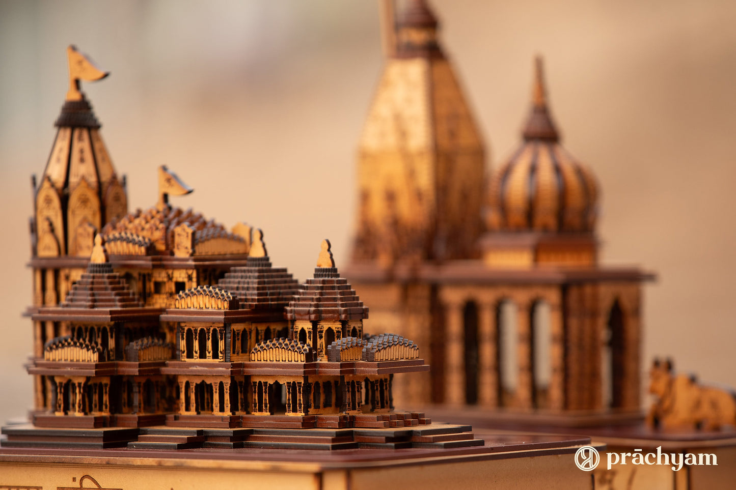 राम मंदिर की प्रतिकृति - बारीक कारीगरी