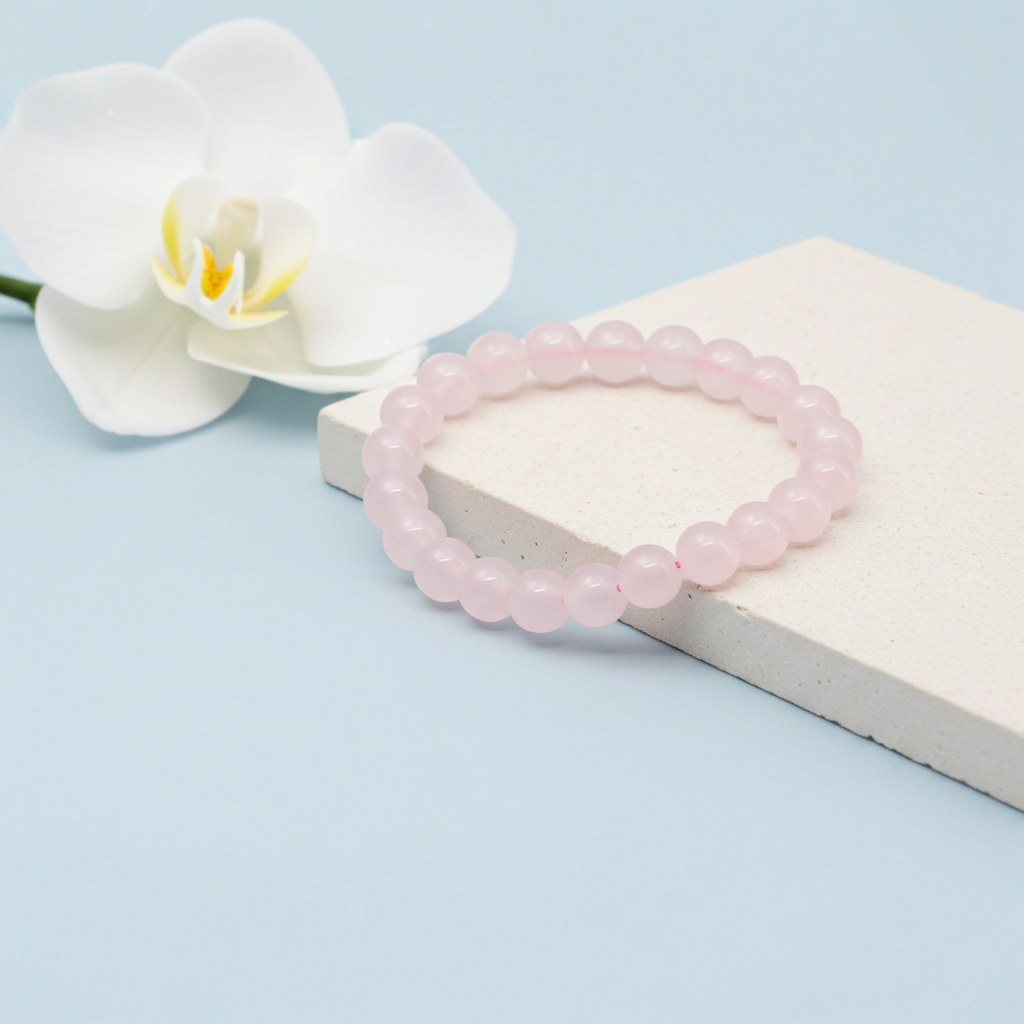 Rose Quartz Healing Bracelet – Stone of Love & Emotional Harmony