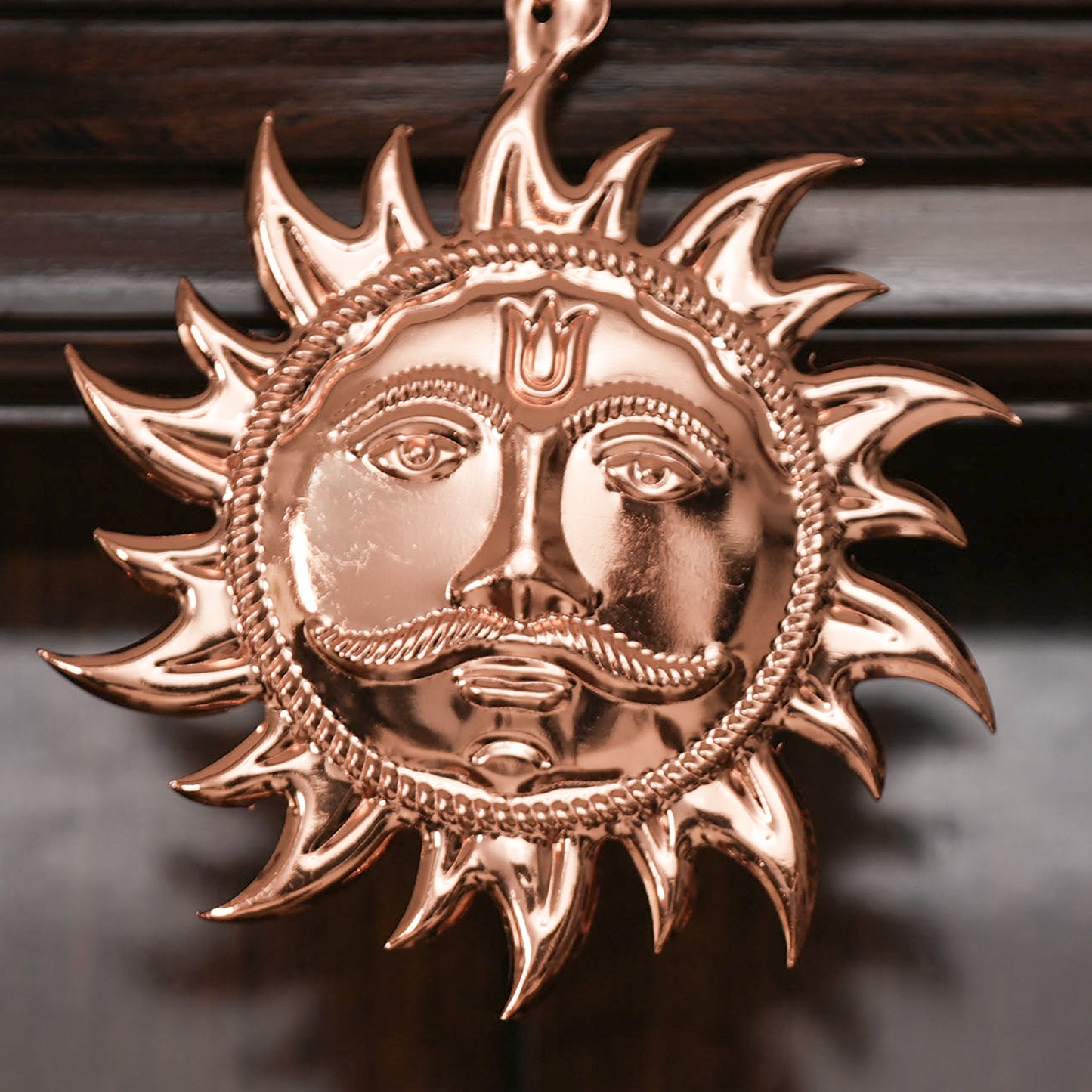 Brass Surya Dev Wall Hanging – Raksha Kavach | Vastu Decor