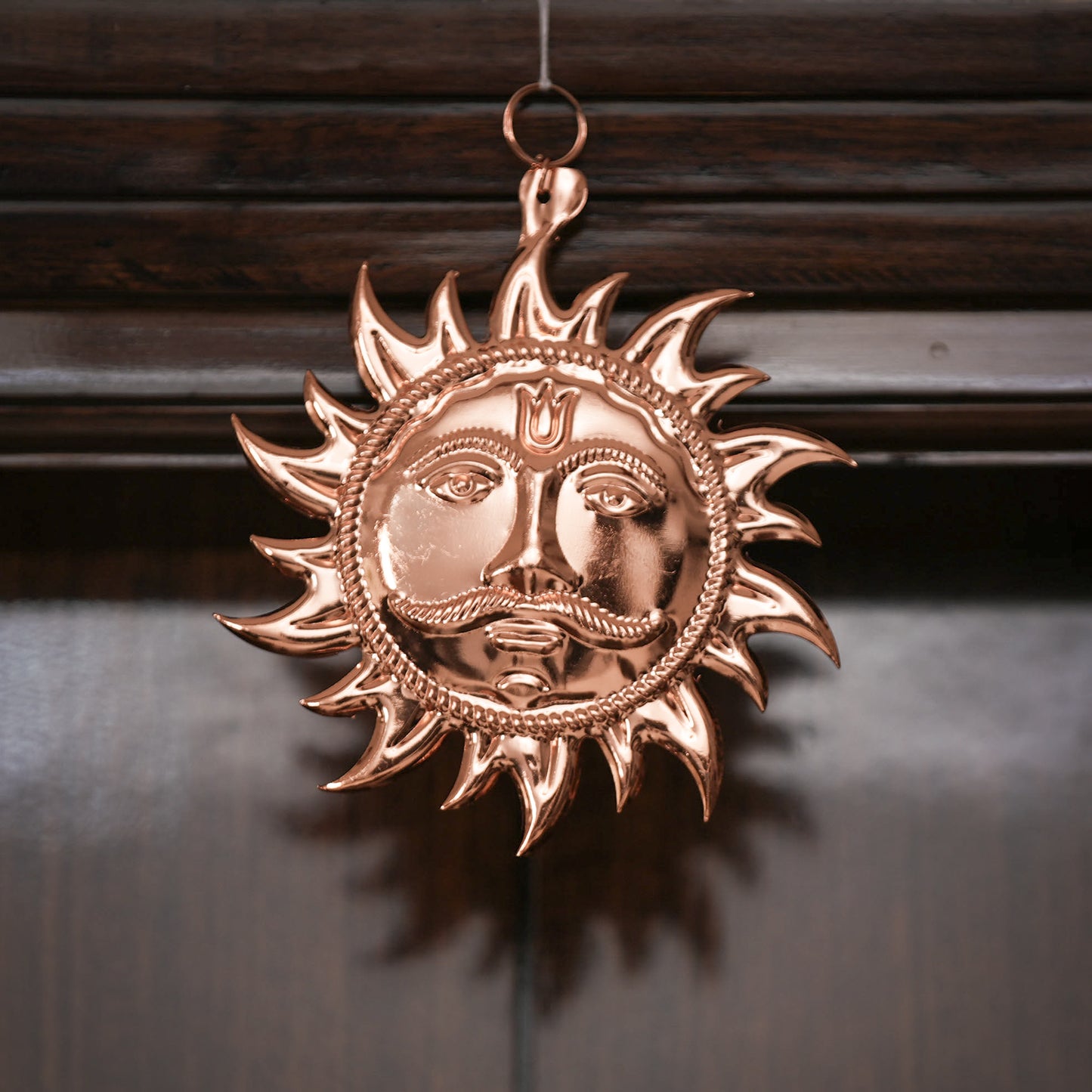 Brass Surya Dev Wall Hanging – Raksha Kavach | Vastu Decor