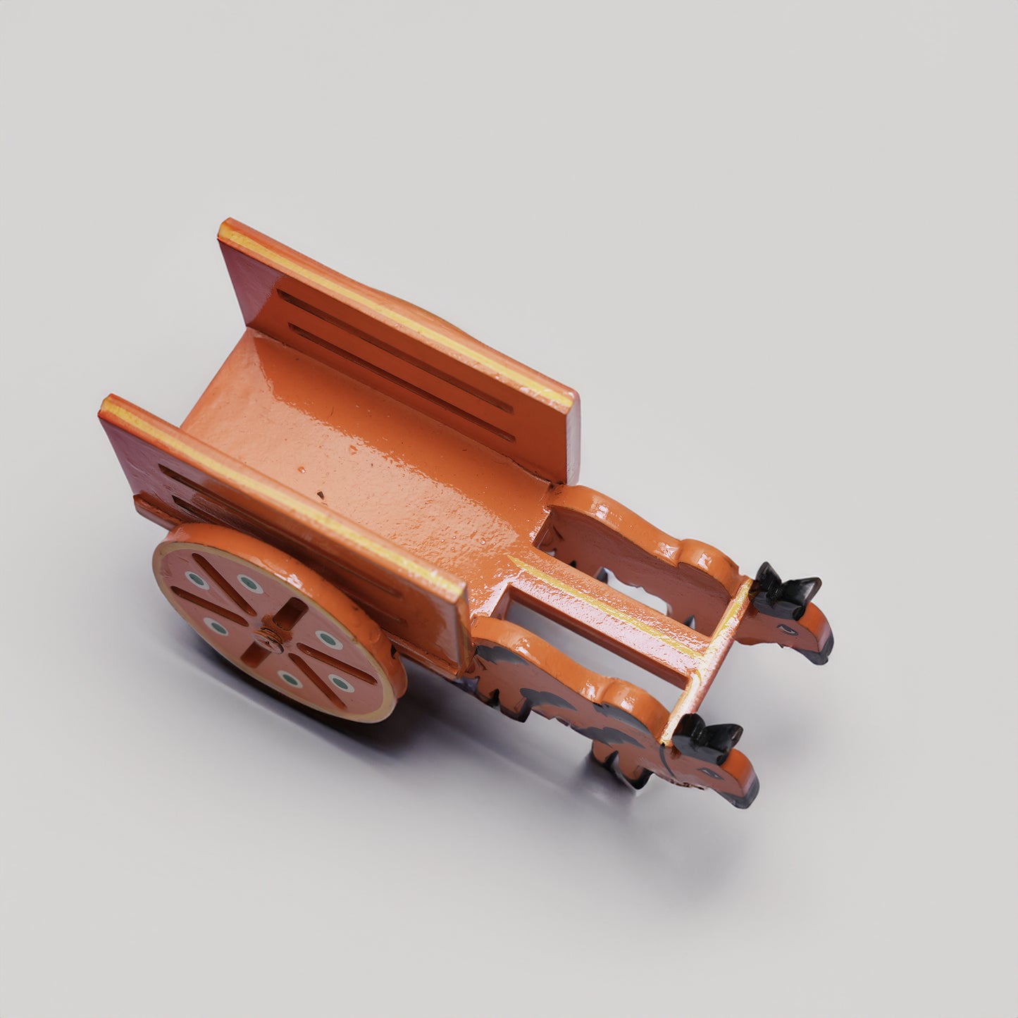 Handcrafted Wooden Bullock Cart – Traditional Decorative Toy for Kids & Home Decor
