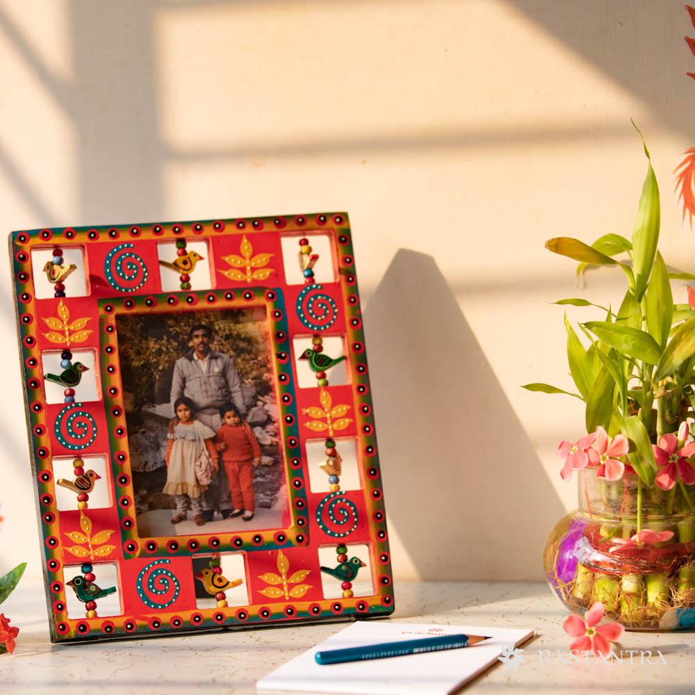 Handpainted Frame (Red)+Shloka Box