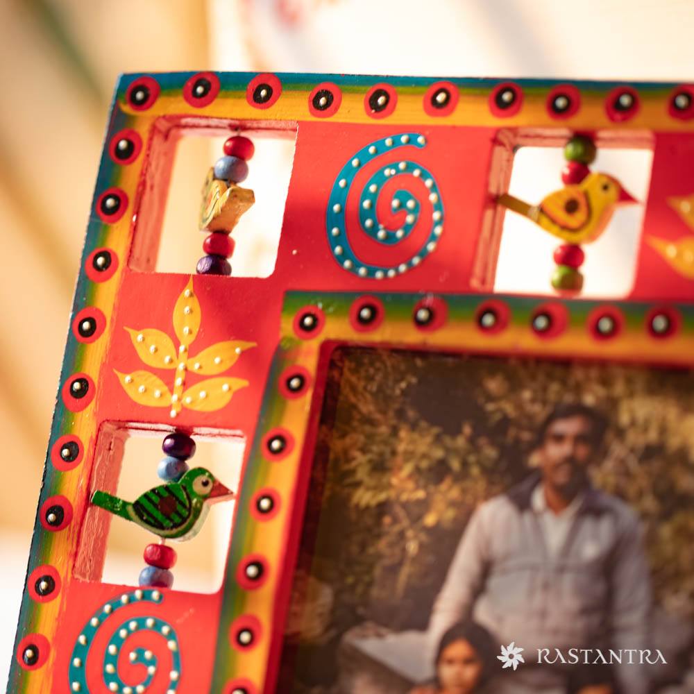Handpainted Frame (Red)+Shloka Box
