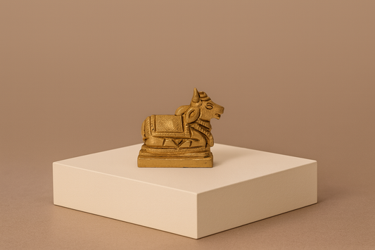 Panchaloha/Panchdhatu Nandi Maharaj Brass Idol – Handcrafted in Kashi