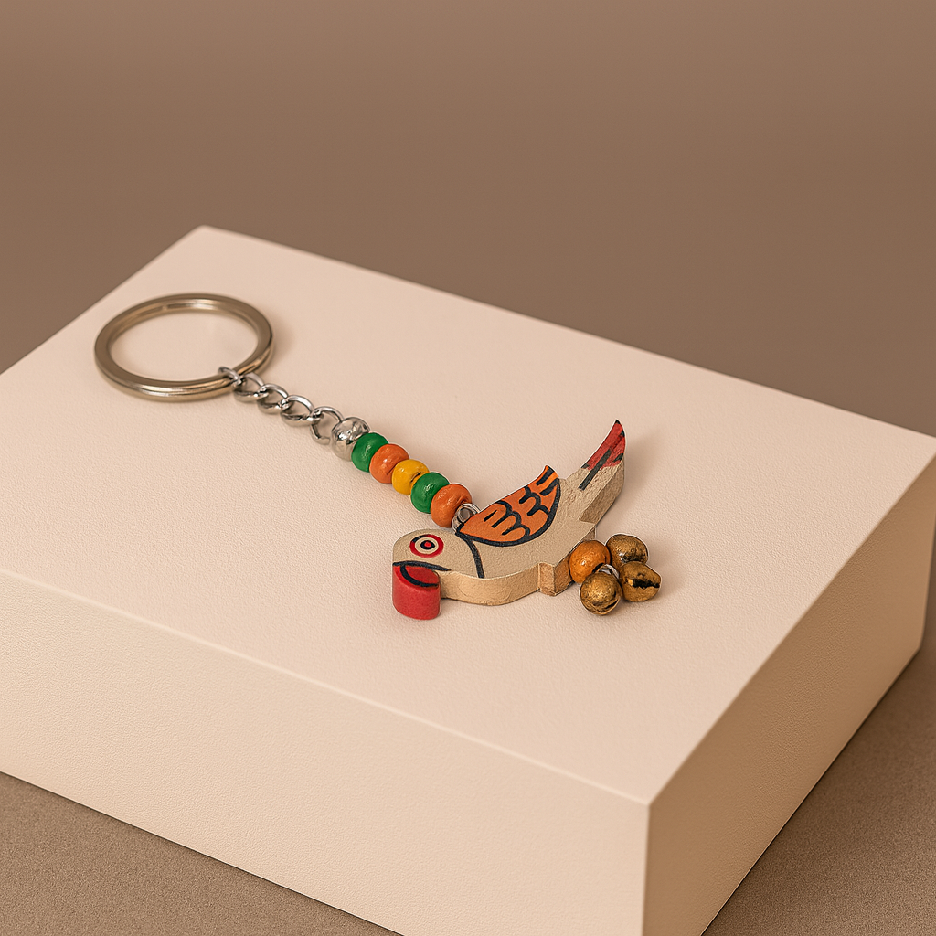 Wooden Keyrings | Varanasi Lacquerware Handicraft