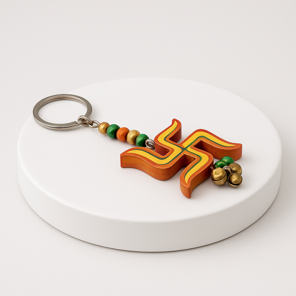 Wooden Keyrings | Varanasi Lacquerware Handicraft