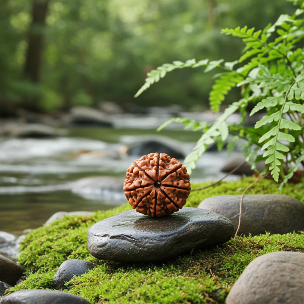7 मुखी प्राकृतिक रुद्राक्ष मनका | 100% प्रमाणित नेपाल मूल 
