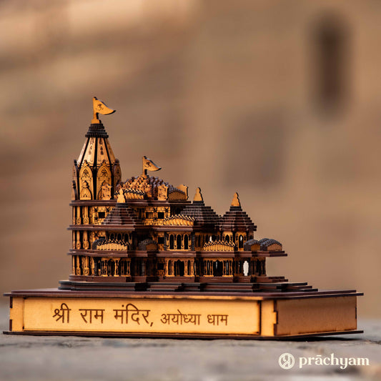 राम मंदिर की प्रतिकृति - बारीक कारीगरी