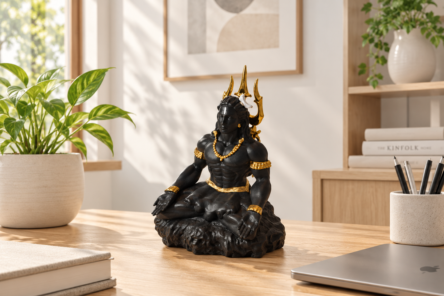Mahadev Meditation Statue (Premium Decorative Idol)