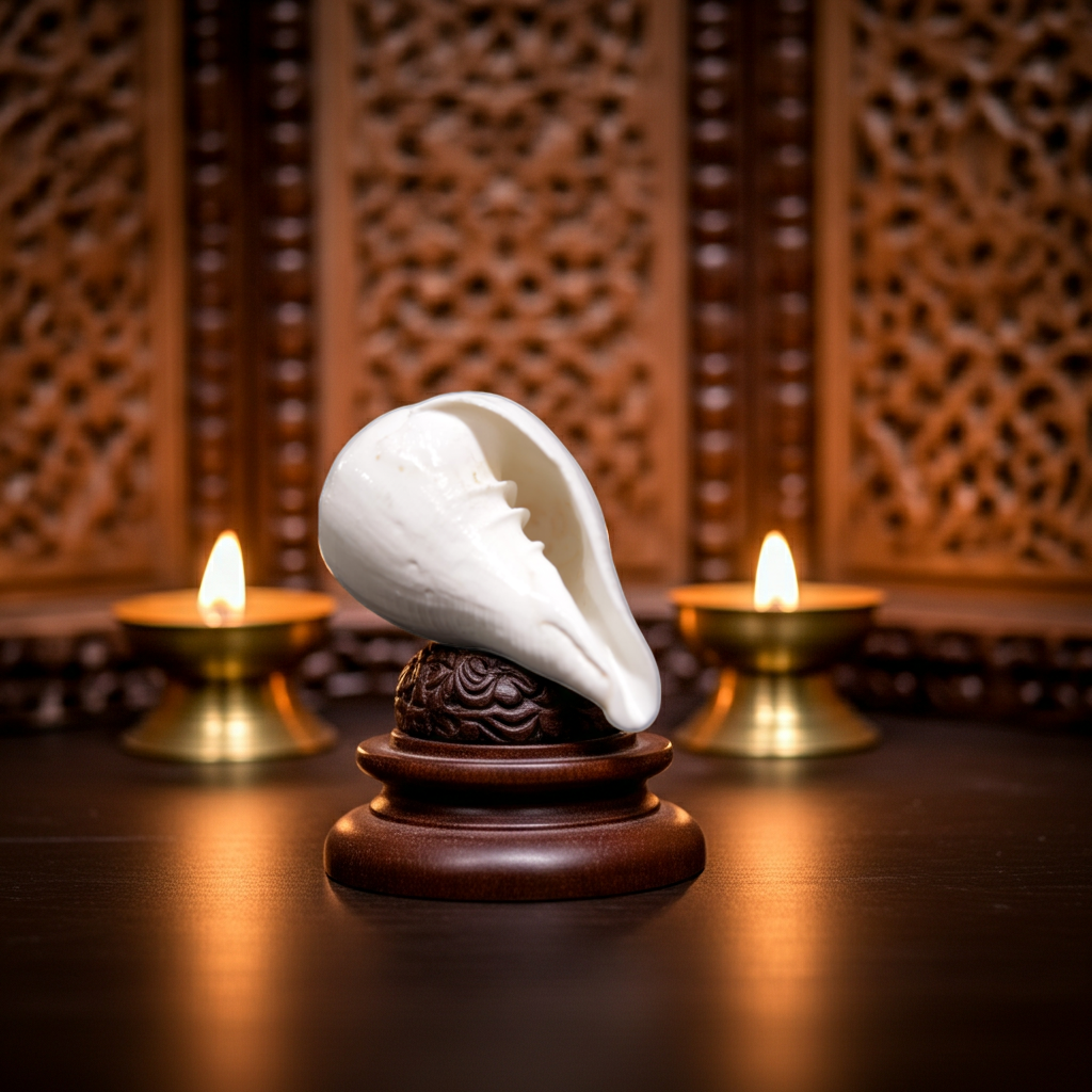 Dakshin Mukhi Shankh / Valampuri Conch - (8 cm)