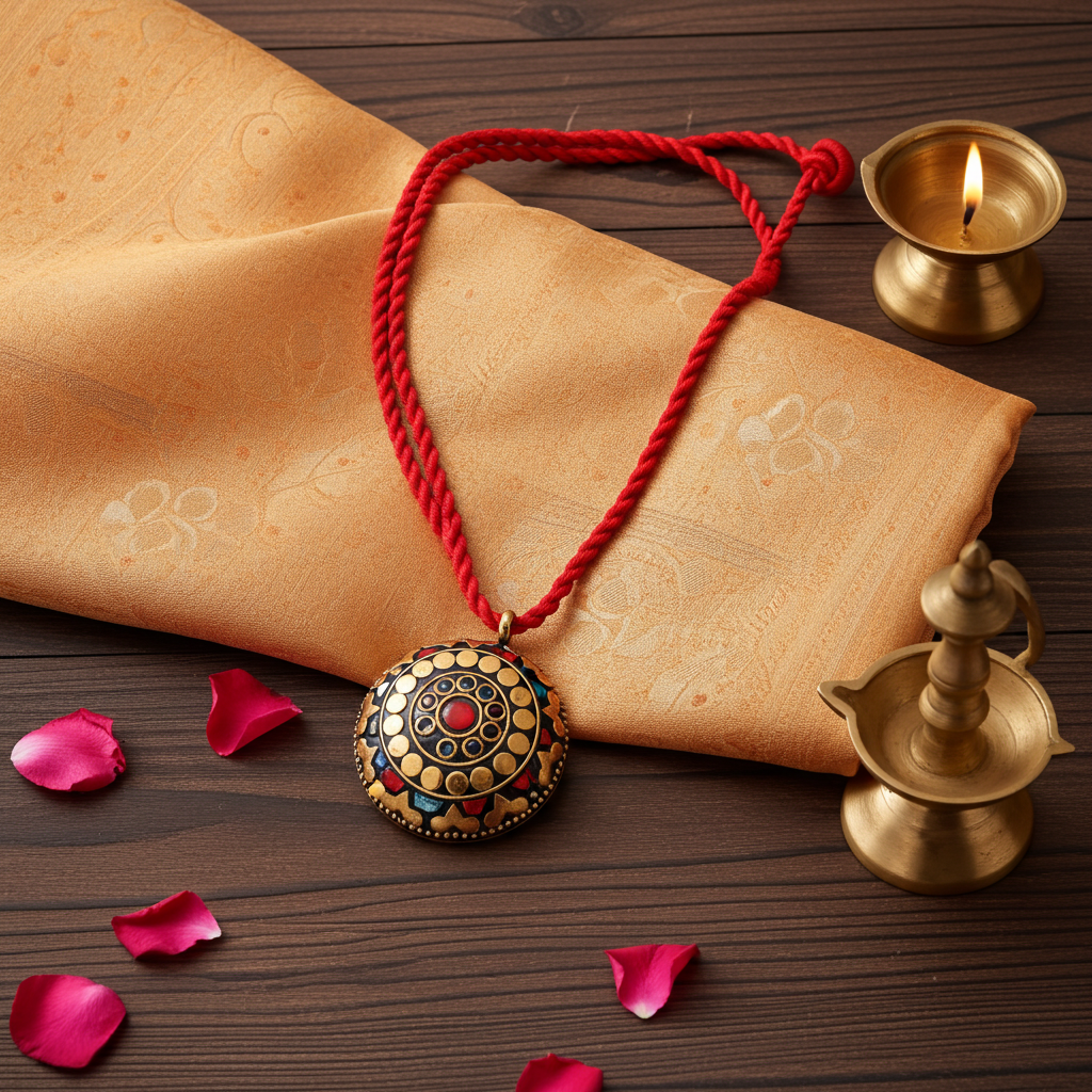 Ethnic Alloy Pendant Necklace