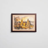 Shri Kashi Vishwanath Mandir - Framed Fusion Art Print