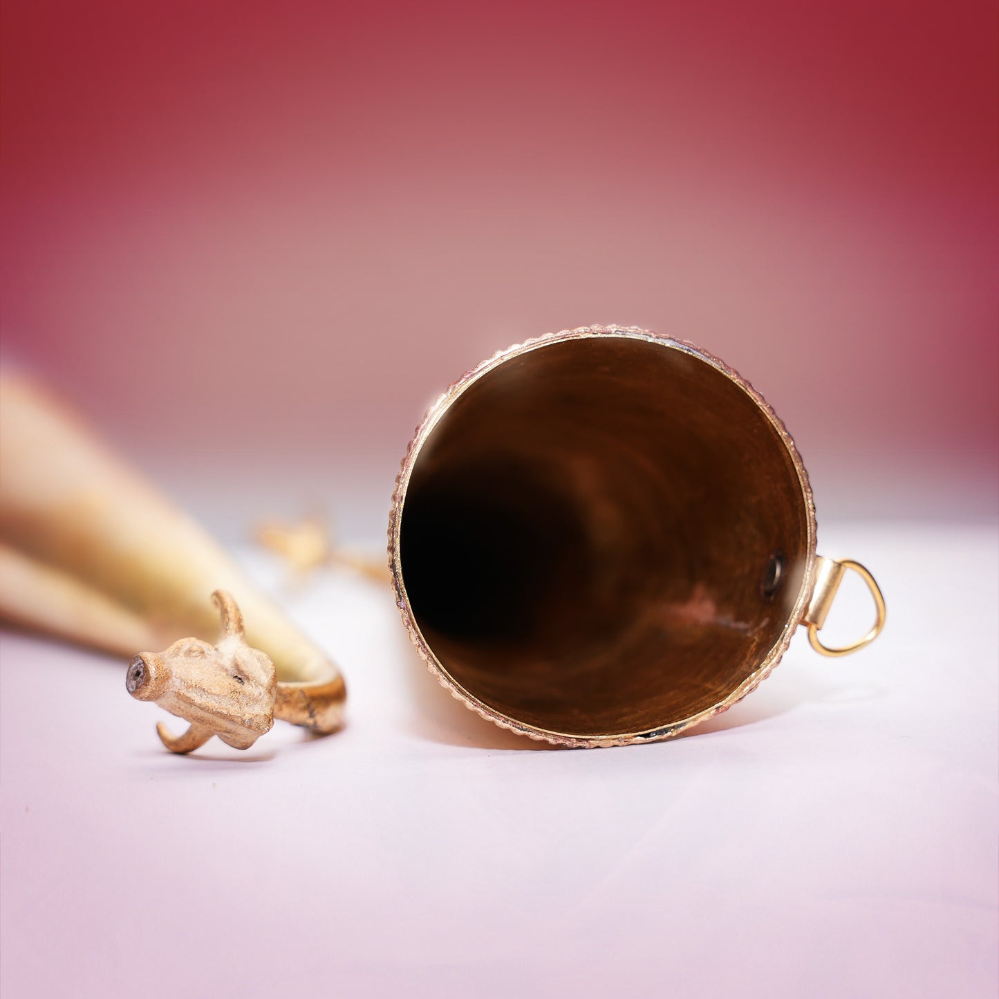 Gaumukhi Shringi – Brass Cow-Mouth Abhishek Vessel