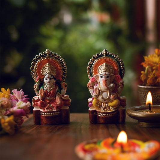 Divine Lakshmi Ganesh Murti – Symbols of Prosperity & Wisdom