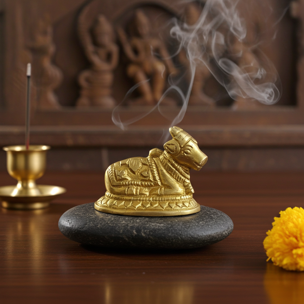 Nandi Maharaj Brass Idol – Handcrafted in Kashi