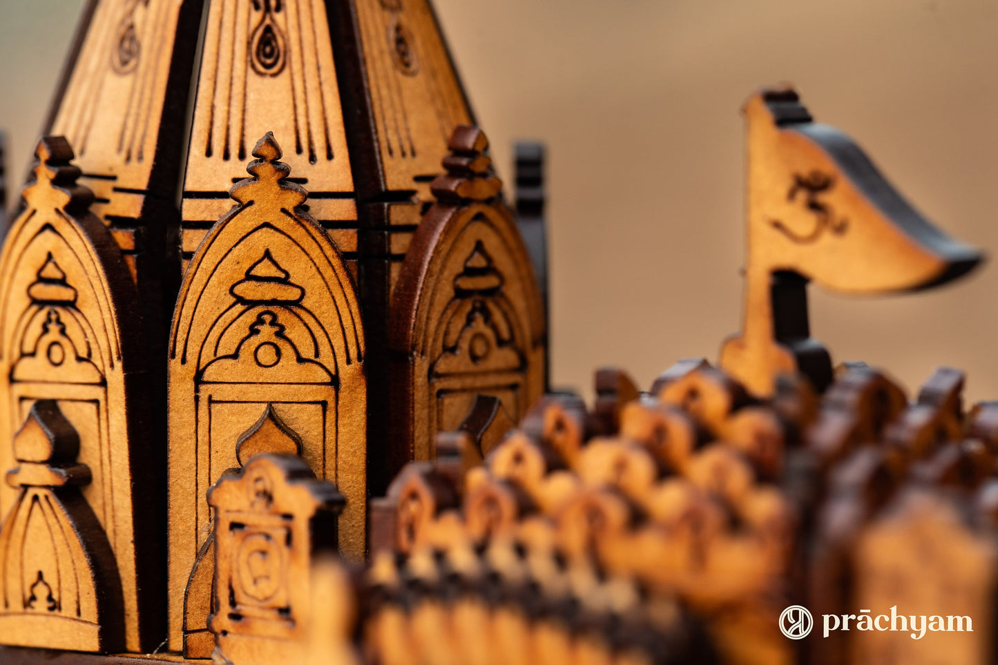 राम मंदिर की प्रतिकृति - बारीक कारीगरी