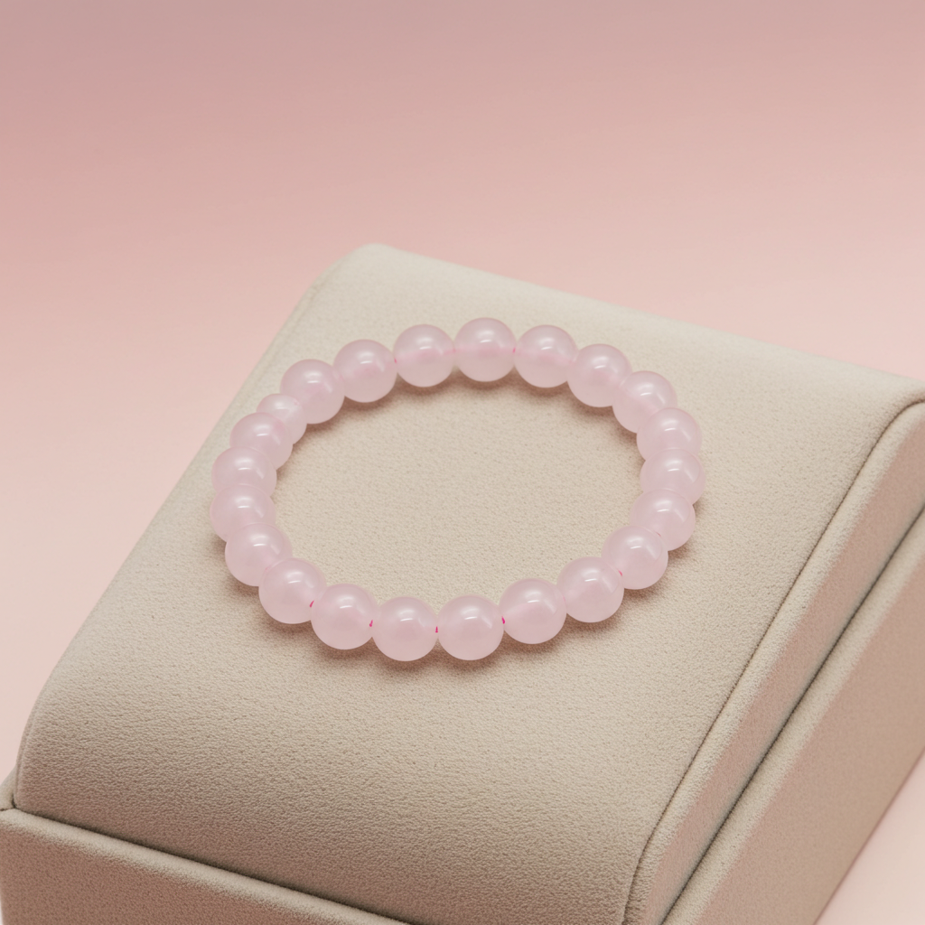 Rose Quartz Healing Bracelet – Stone of Love & Emotional Harmony