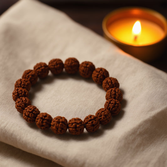 Panchmukhi Rudraksha Bracelet – Spiritual Energy & Protection Band