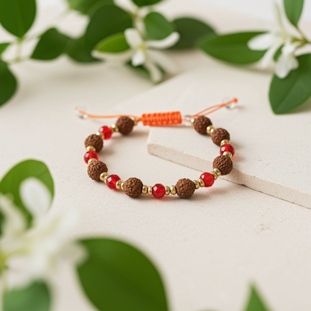 रुद्राक्ष मिक्स ब्रेसलेट – संतुलन और सुरक्षा के लिए पवित्र मनके