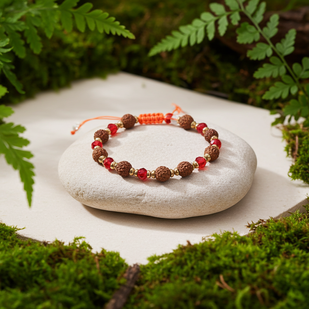 रुद्राक्ष मिक्स ब्रेसलेट – संतुलन और सुरक्षा के लिए पवित्र मनके