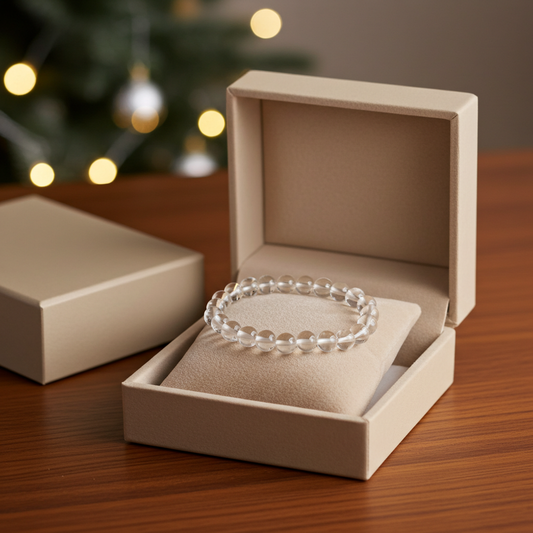 स्फटिक (क्लियर क्वार्ट्ज़) ब्रेसलेट – स्पष्टता, शांति और सकारात्मक ऊर्जा का पत्थर