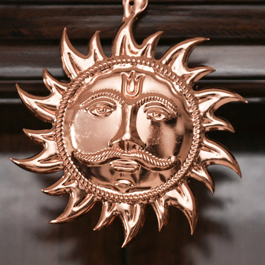Brass Surya Dev Wall Hanging – Raksha Kavach | Vastu Decor
