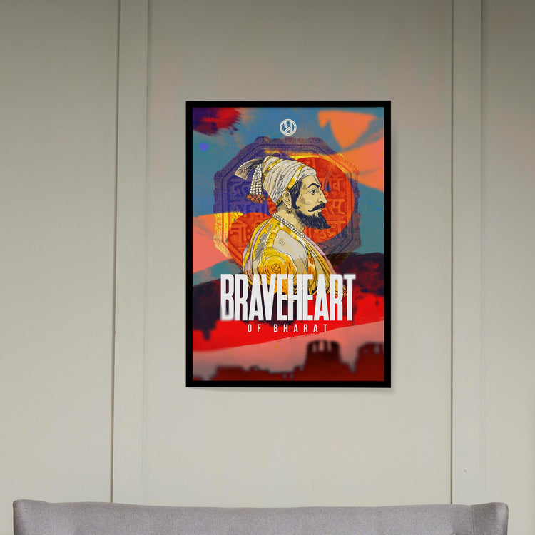 Breaveheart of Bharat - Shivaji Maharaj Photo Frame
