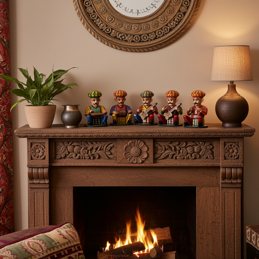 Bhope Folk Singers – Handcrafted Wooden Lacquerware Set of 6