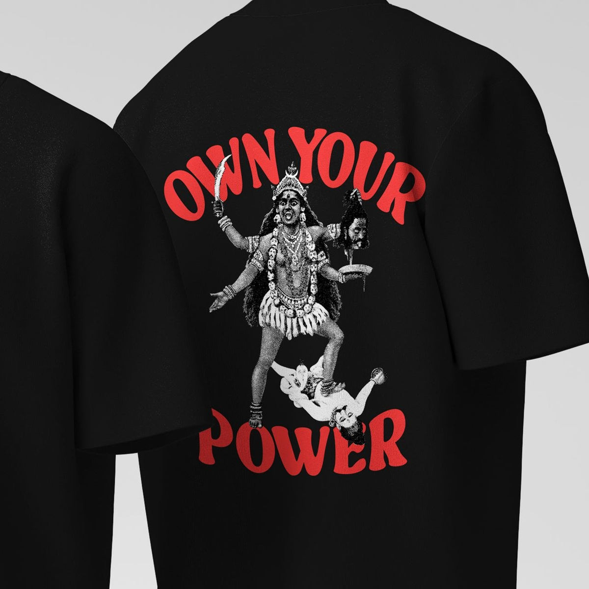 Own Your Power – Kali Graphic Black T-Shirt