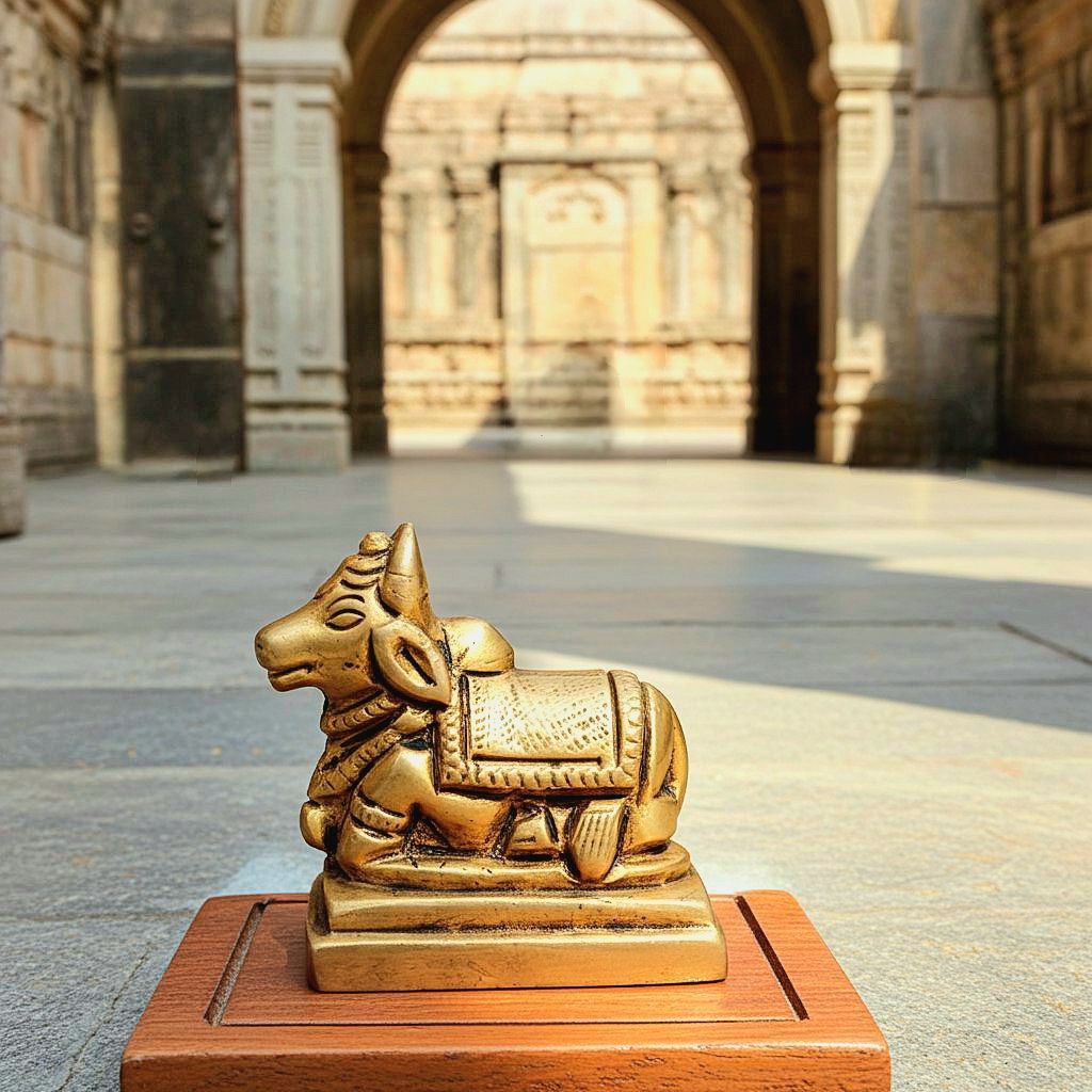 Nandi Maharaj Brass Idol – Handcrafted in Kashi